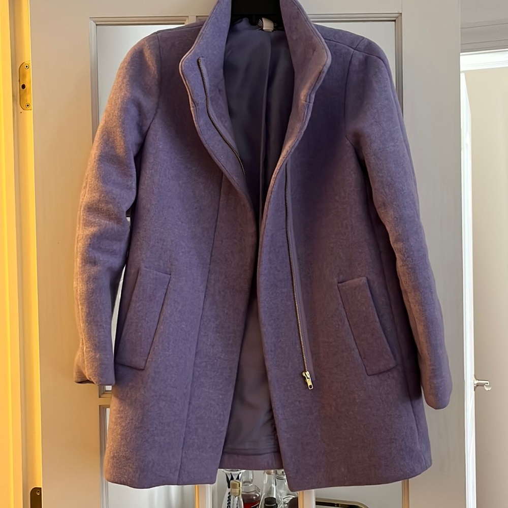 Lilac colored JCrew coat